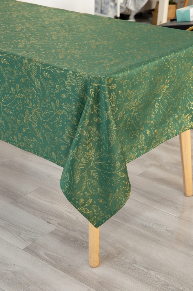 Скатерть Sotto 140x220 см зеленый Sensio