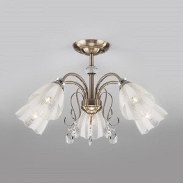 Люстра стельова Strotskis Floranse 5x60 Вт E27 бронза 30155/5 