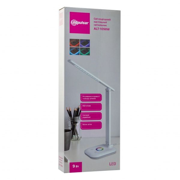 Настольная лампа офисная LedPulsar ALT-1098W 9 Вт белый 