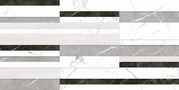 Плитка Allore Group Marmolino MIX W\DEC P NR Satin (54,4) 31x61x7 