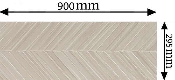 Плитка Cifre Шеврон Тортора 29,5х90 