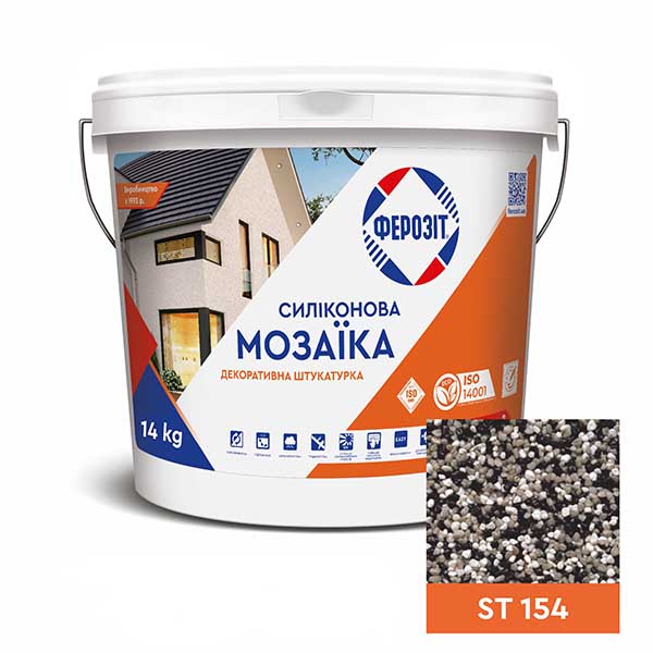 Декоративна штукатурка мозаїчна Ферозіт Мозаїка ST 154 1,6 мм 14 кг