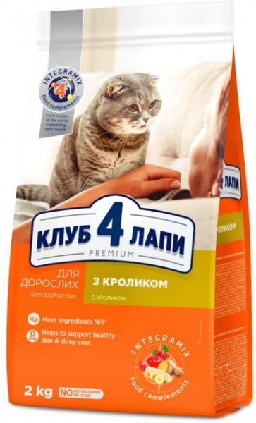 Корм Club 4 Paws Premium с кроликом 2 кг