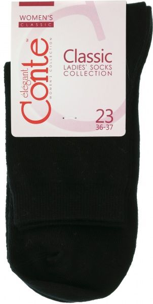 Шкарпетки жіночі Conte Classic р. 23 чорний 15С-15СП 
