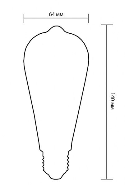 Лампа світлодіодна Philips Classic Gold 5.5 Вт ST64 прозора E27 220 В 2500 К 