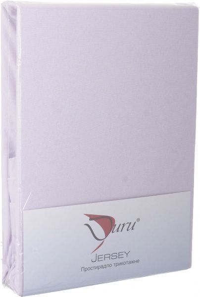 Простынь на резинке трикотажная 160x200 см сиреневый Durutex 