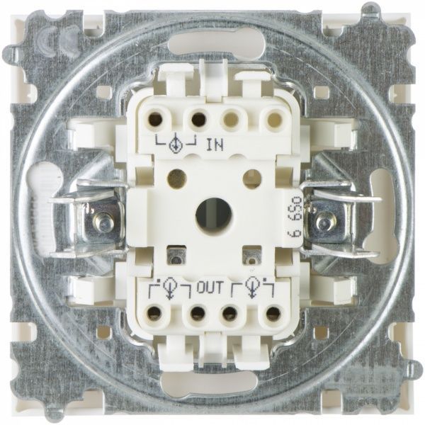 Вимикач прохідний одноклавішний ABB Neo без підсвітки 10 А 230В IP20 блакитний