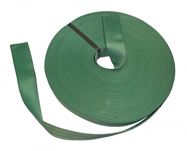 Стрічка текстильна 60 мм зелена