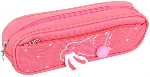 Пенал школьный Зайчонок красный