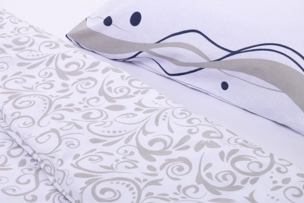 Комплект постільної білизни Green Wave 1,5 біло-блакитний UP! (Underprice) 