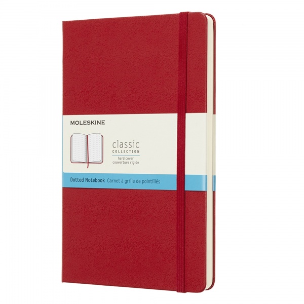 Блокнот для записей Classic 13х21 см точка красный QP066F2 Moleskine