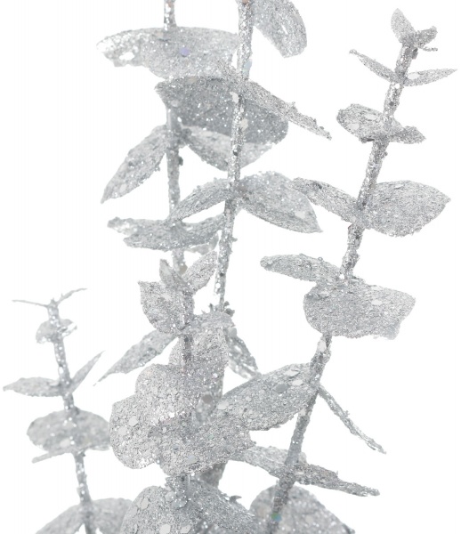 Гілочка декоративна 74 см срібна YZA000710