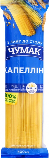 Макарони Чумак Капелліні ПУ 400г 4823096005850 