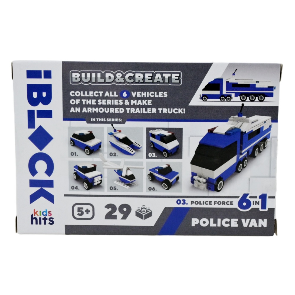 Конструктор Iblock Kids hits JUNIOR Полиция (в ассортименте) KH51/005