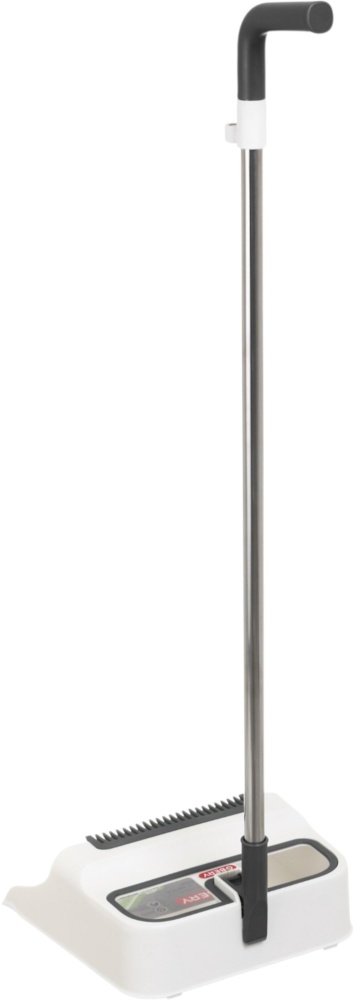 Комплект для уборки пола совок и щетка складные белый OBERY 103 см