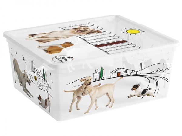 Ящик для зберігання KIS 247181 Pets Collectoin M 18 л різнокольоровий 170x400x340 мм