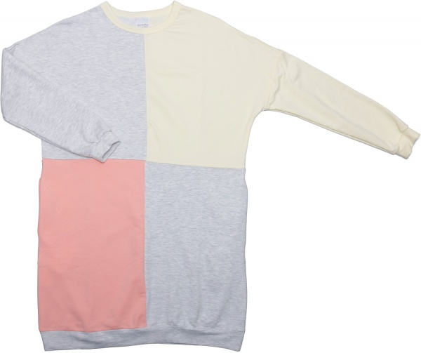 Сукня домашня жіноча Flis clothes Триколор р. S сірий 