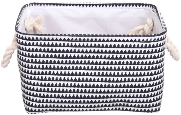 Корзина BW 30х20х18 см черно-белый