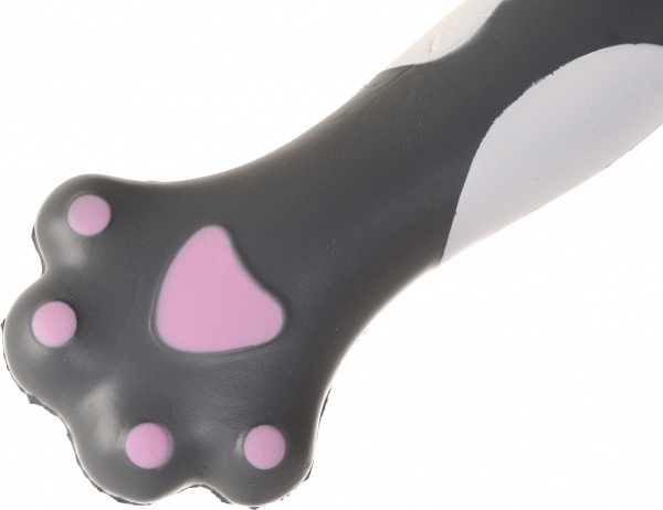 Ручка гелева М'яка лапка чорна 