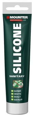 Герметик силиконовый Mounter санитарный белый 50 мл