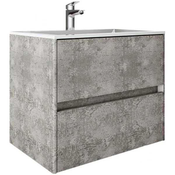 Тумба підвісна Water House Preference N2 70 МДФ базальт лофт під умивальник Амальфі 70