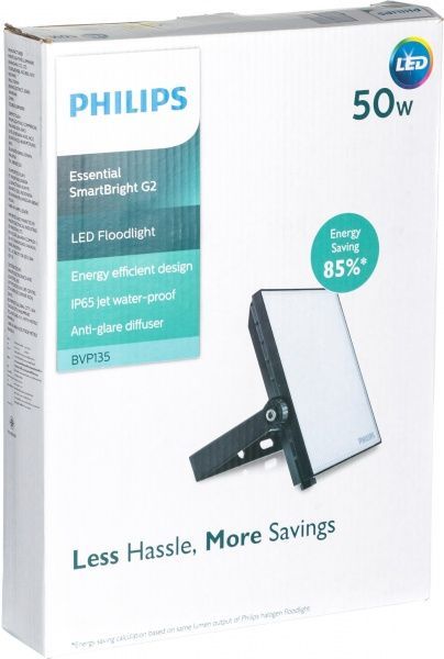 Прожектор Philips BVP135 LED40/WW 50 Вт IP65 чорний 