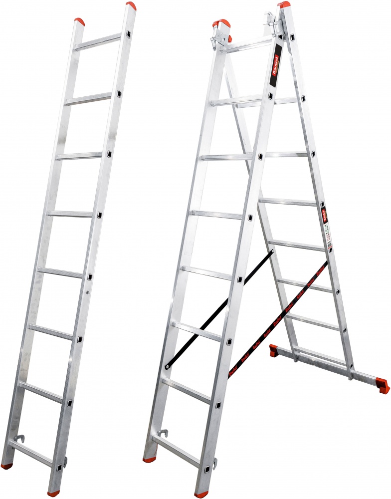 Лестница 3-секционная универсальная BauGut Meister 3T 3х8 (90221461)