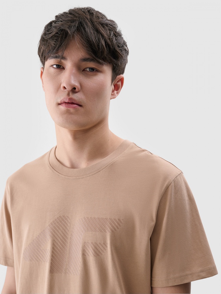 Футболка 4F TSHIRT M2075 4FWSS25TTSHM2075-83S р.M бежевый