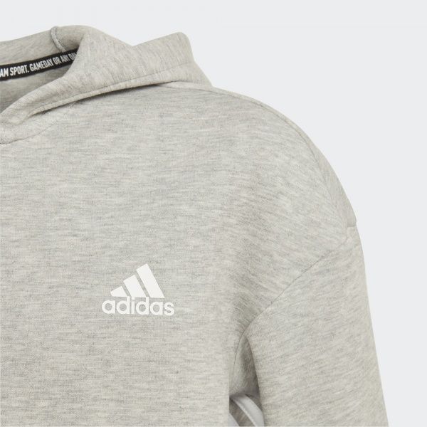 Джемпер Adidas YB MH 3S FZ ED6475 р. 140 сірий