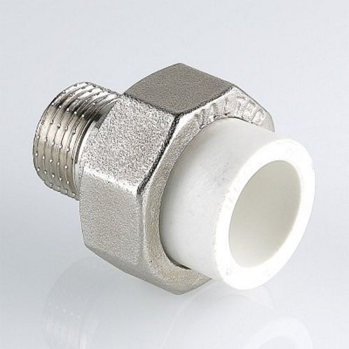Соединитель наружная Valtec VTp.761.0.02506 PPR разъемный с переходом на наружную резьбу 25х1
