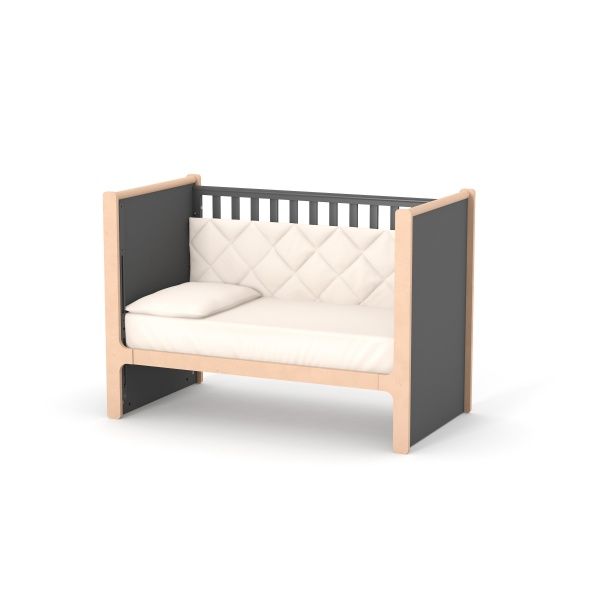 Ліжечко дитяче Veres ЛД 7 Ніцца темно-сірий 07.3.1.36.16