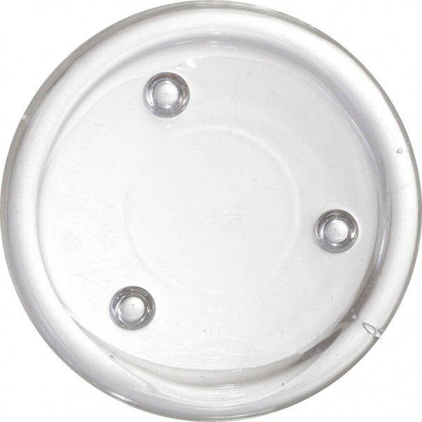 Свічник Royal 10,5х10,5х1,5 см прозорий