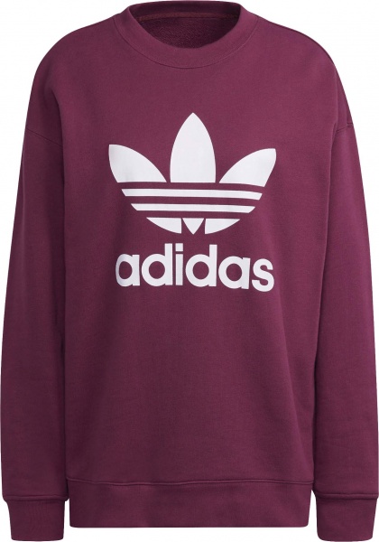 Світшот Adidas TRF CREW SWEAT H33579 р. 36 бордовий