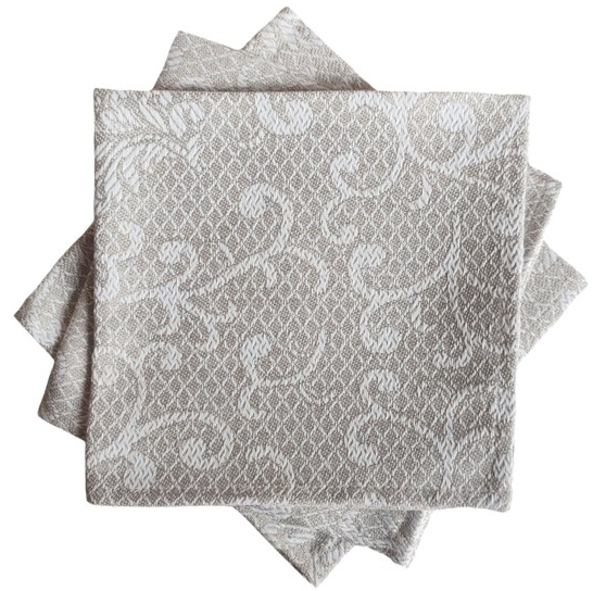 Салфетка льняная Галерея льна жаккард 35x35 см серый 