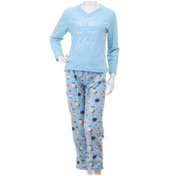 Костюм домашний женский La Nuit Home Sleeping llamas р. M голубой 