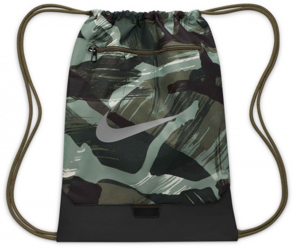 Сумка Nike BRASILIA 9.5 DQ5239-222 черный с зеленым 