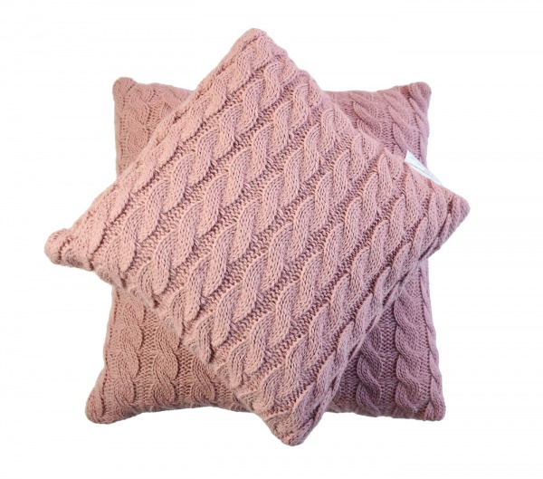 Подушка декоративная 45x45 см розовый 