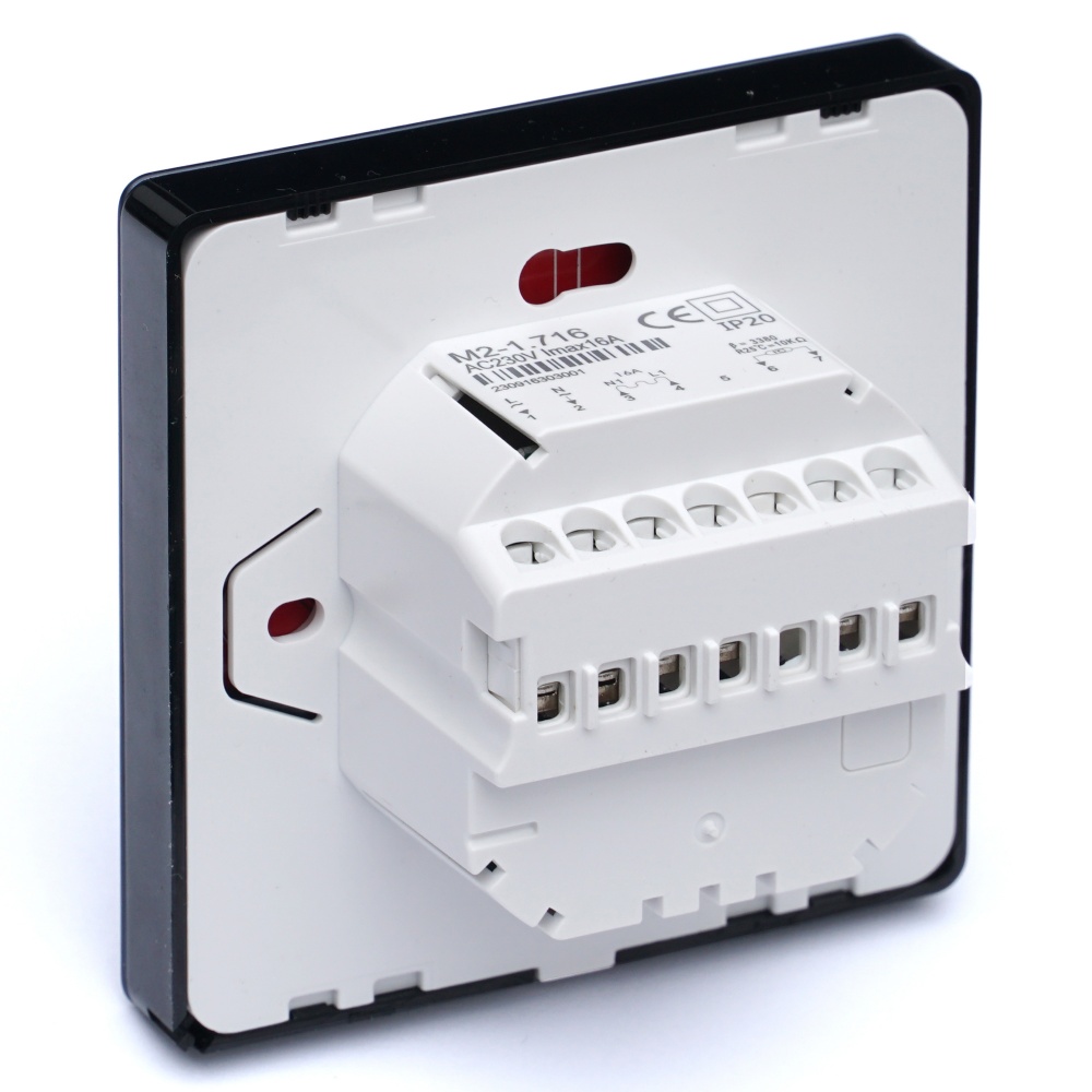 Терморегулятор для теплої підлоги Heat Plus M2.716 чорний