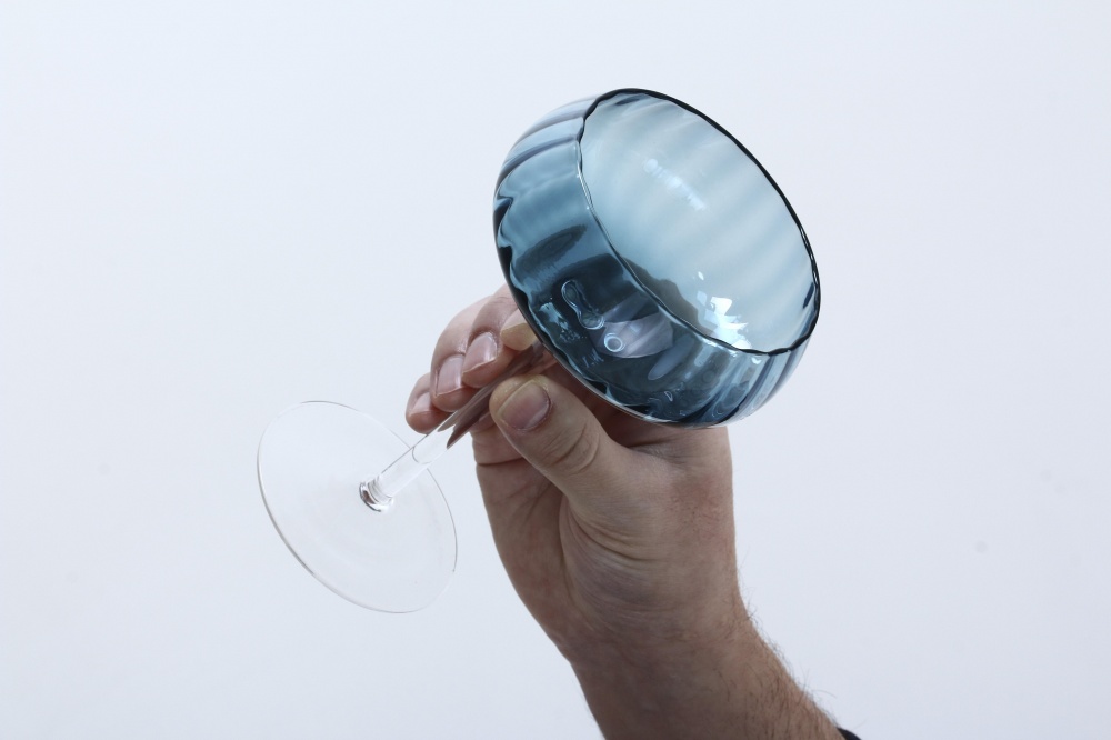 Бокал для шампанського Fiora Blue Blossom скло 280 мл 1 шт.