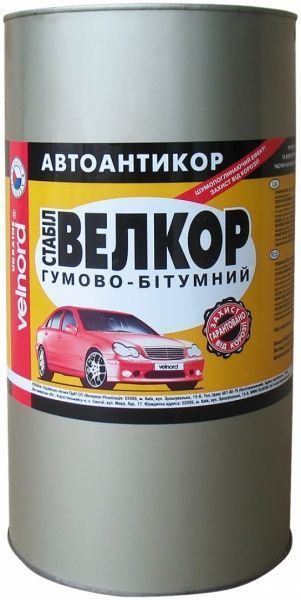 Мастика антикоррозионная резино-битумная VELVANA Велкор-Стабил 4 кг