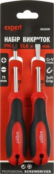 Набір викруток Expert Tools SL6×75 мм ET-SD-Set-2