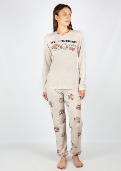 Піжама жіноча Roksana Sleepy Owl №1302/16119 р. 52-54 меланж