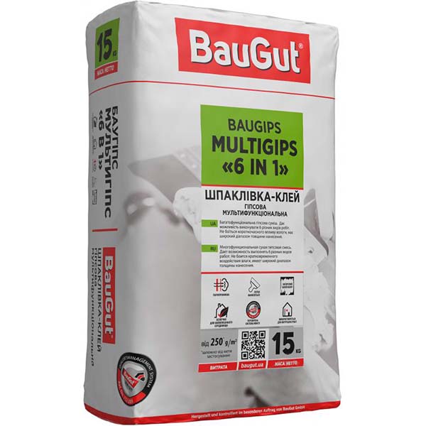 Шпаклевка BauGut BAUGIPS MULTIGIPS 6 in 1