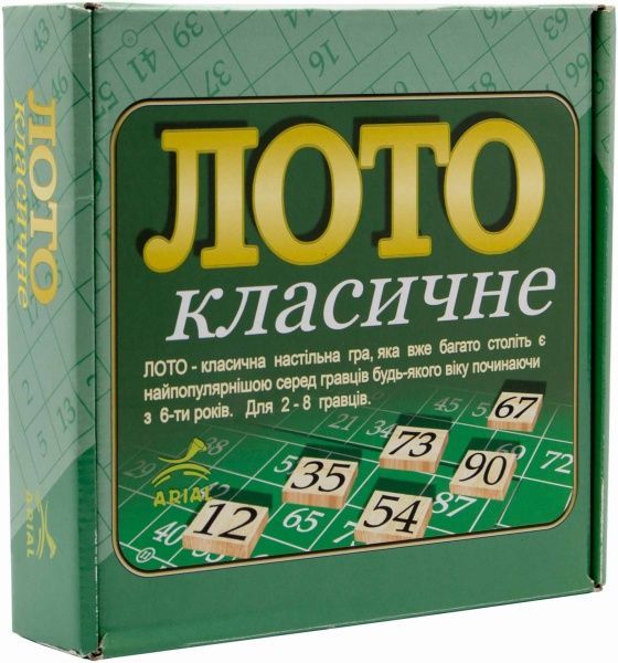Гра настільна Arial Лото класичне 4820059910046