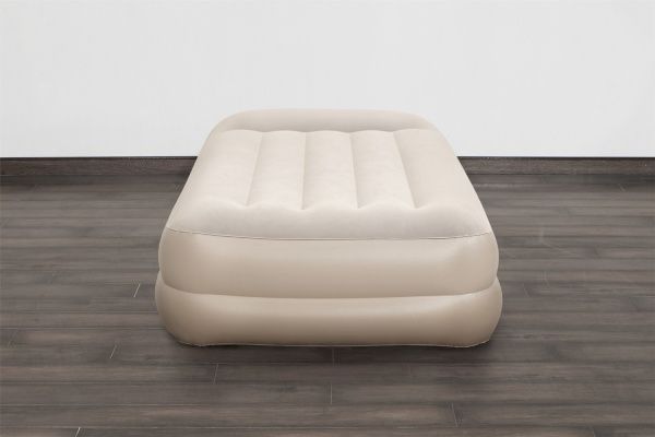 Матрас надувной Bestway Twin со встроенным электронасосом 191х97 см бежевый