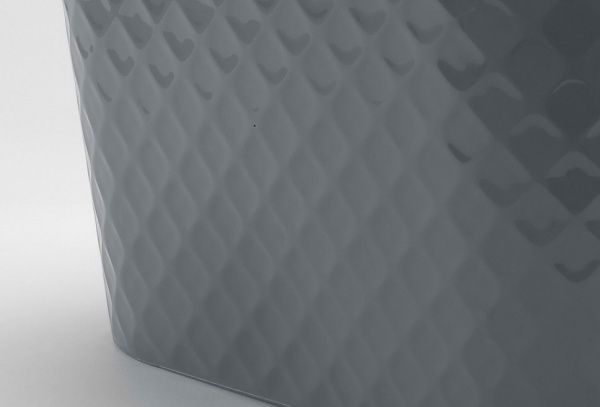 Ящик для зберігання Heidrun 7084 Diamond 17,5 л сірий 230x360x270 мм