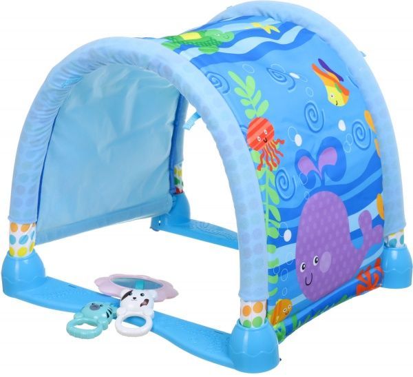 Розвиваючий килимок Shantou 2в1 з дугами синій 103х60х43 см I1374844
