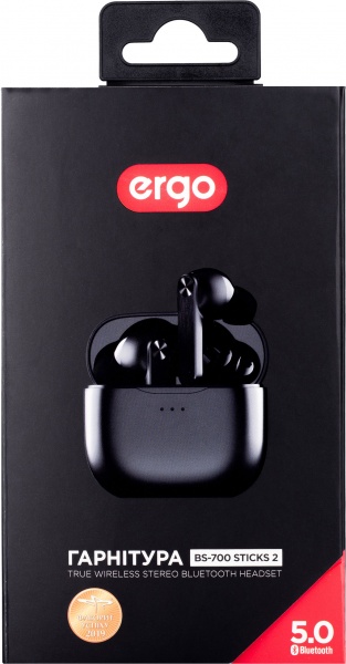 Навушники Ergo BS-700 black (BS-700 Sticks 2 Black) 