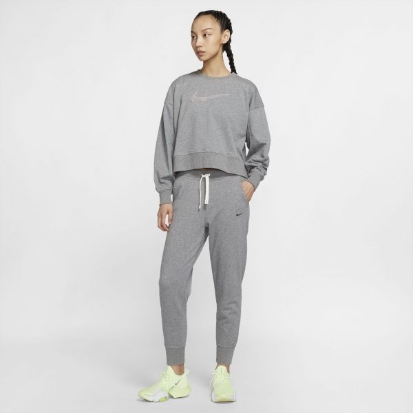 Джемпер Nike W NK DRY GET FIT CREW SWSH CU5506-091 р. XS сірий меланж