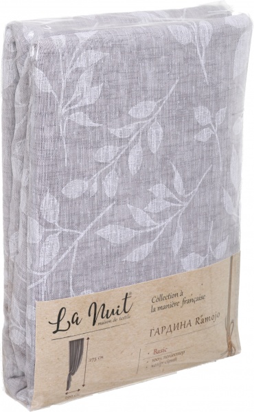 Гардина Ramojo сірий 290х275 см La Nuit